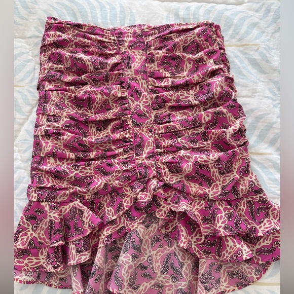 Isabel Marant silk ruffle mini skirt size 36 - Picture 1 of 5